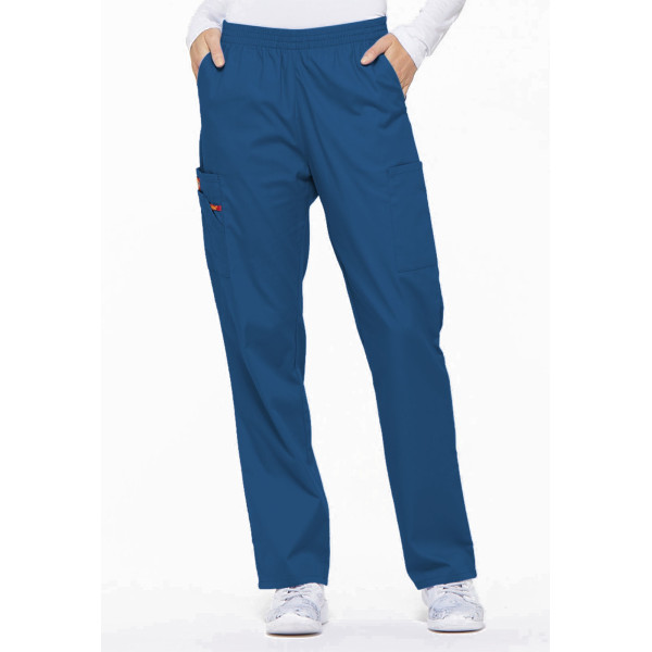 Pantalon médical Unisexe élastique, Dickies, Collection "EDS signature" (86106), couleur bleu royal, vue face