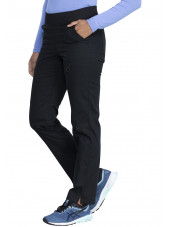 Pantalon médical Femme, Dickies, Collection "EDS signature" (DK125) noir droite