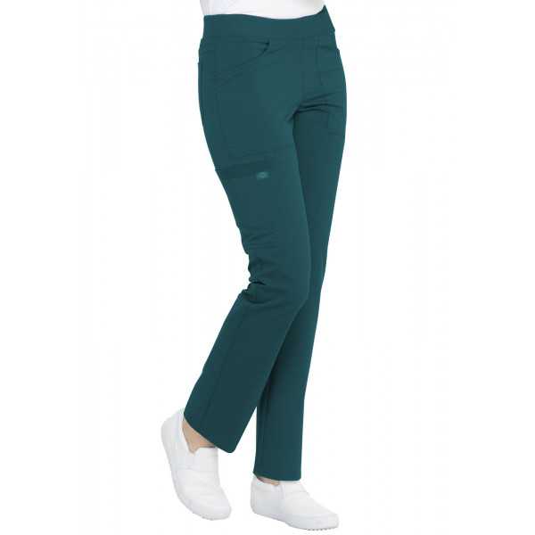 Pantalon Médical Femme, Dickies "Balance" (DK135) vert caraibe droite