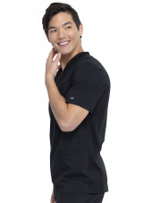 Blouse Médicale Homme, Dickies, "Balance" (DK845) noir vue droite