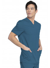 Blouse Médicale Homme, Dickies, "Balance" (DK845) vert caraibe gauche