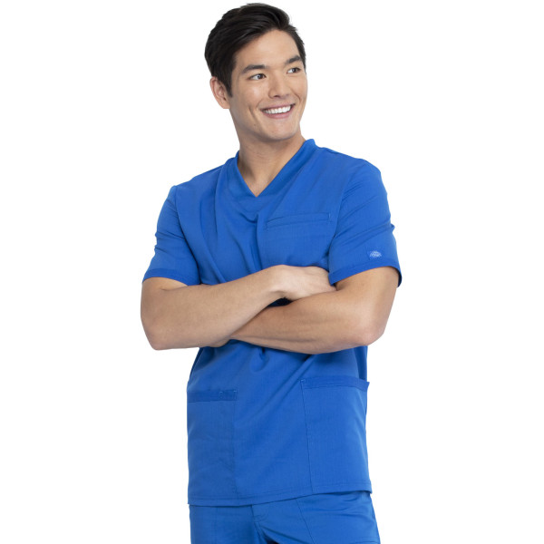Blouse Médicale Homme, Dickies, "Balance" (DK845) bleu royal face