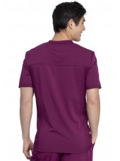 Blouse Médicale Homme, Dickies, "Balance" (DK845) bordeaux dos