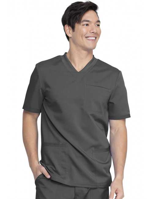 Blouse Médicale Homme, Dickies, "Balance" (DK845) gris anthracite face