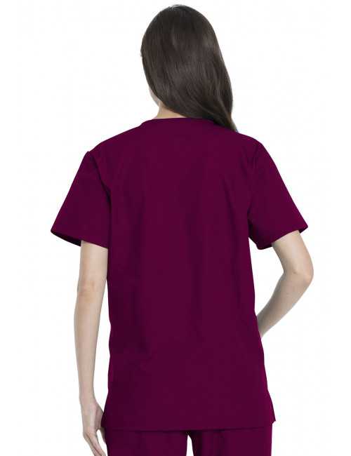 Ensemble médical Blouse et Pantalon, Unisexe, Dickies (DKP520C) blouse femme dos bordeaux