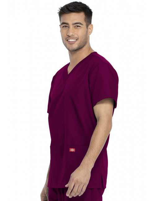 Ensemble médical Blouse et Pantalon, Unisexe, Dickies (DKP520C) blouse homme droite bordeaux