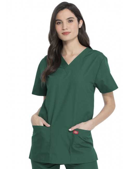 Ensemble médical Blouse et Pantalon, Unisexe, Dickies (DKP520C) blouse femme face vert chirurgien