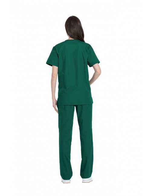 Ensemble médical Blouse et Pantalon, Unisexe, Dickies (DKP520C) femme dos vert chirurgien