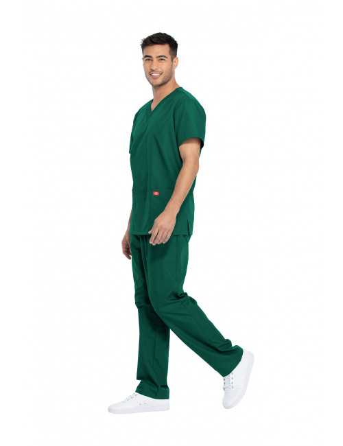 Ensemble médical Blouse et Pantalon, Unisexe, Dickies (DKP520C) homme droite vert chirurgien