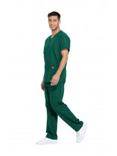 Ensemble médical Blouse et Pantalon, Unisexe, Dickies (DKP520C) homme droite vert chirurgien