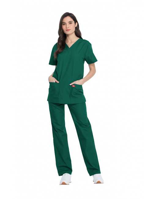 Ensemble médical Blouse et Pantalon, Unisexe, Dickies (DKP520C) femme face vert chirurgien