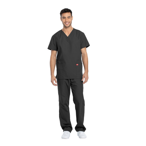 Ensemble médical Blouse et Pantalon, Unisexe, Dickies (DKP520C) homme face gris Ensemble médical Blouse et Pantalon, Unisexe, Dickies (DKP520C) homme face gris