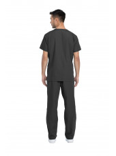 Ensemble médical Blouse et Pantalon, Unisexe, Dickies (DKP520C) homme dos gris