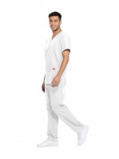 Ensemble médical Blouse et Pantalon, Unisexe, Dickies (DKP520C) homme gauche blanc