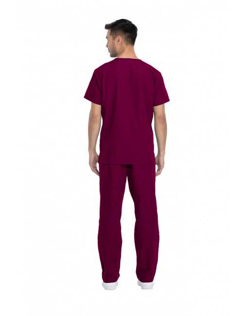 Ensemble médical Blouse et Pantalon, Unisexe, Dickies (DKP520C) homme dos bordeaux