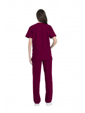 Ensemble médical Blouse et Pantalon, Unisexe, Dickies (DKP520C) femme dos bordeaux