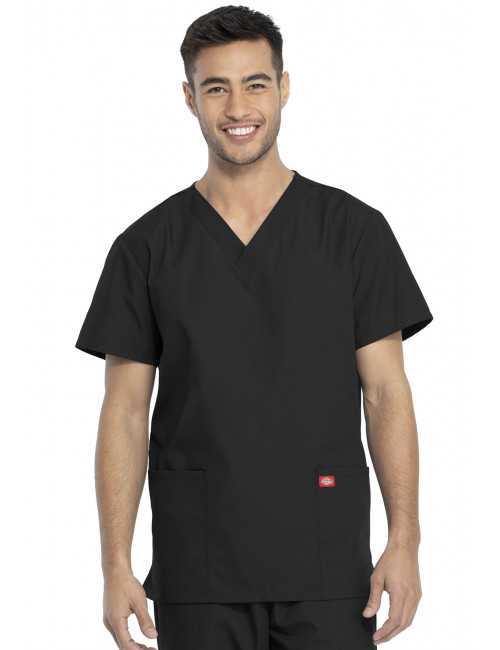 Ensemble médical Blouse et Pantalon, Unisexe, Dickies (DKP520C) noir blouse homme face