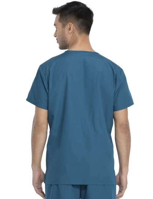 Ensemble médical Blouse et Pantalon, Unisexe, Dickies (DKP520C) vert caraibe blouse homme dos