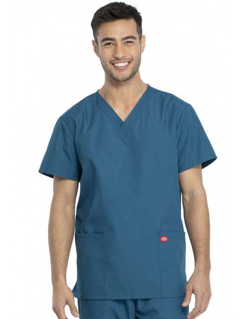 Ensemble médical Blouse et Pantalon, Unisexe, Dickies (DKP520C) vert caraibe blouse homme face