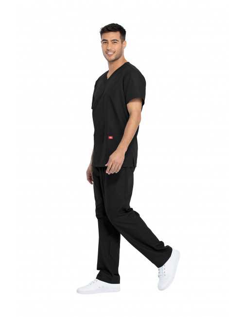 Ensemble médical Blouse et Pantalon, Unisexe, Dickies (DKP520C) noir homme coté noir