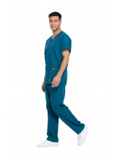 Ensemble médical Blouse et Pantalon, Unisexe, Dickies (DKP520C) vert caraibe homme cote
