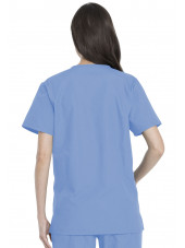 Ensemble médical Blouse et Pantalon, Unisexe, Dickies (DKP520C) femme dos bleu ciel