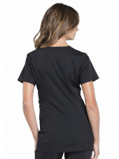 Blouse médicale de maternité, collection Cherokee Professional (WW685) noir dos