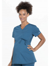 Blouse médicale de maternité, collection Cherokee Professional (WW685) vert caraibe droite