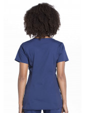 Blouse médicale de maternité, collection Cherokee Professional (WW685) bleu marine dos