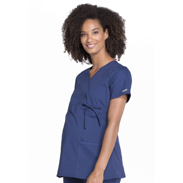 Blouse médicale de maternité, collection Cherokee Professional (WW685) bleu marine droite