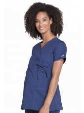 Blouse médicale de maternité, collection Cherokee Professional (WW685) bleu marine droite