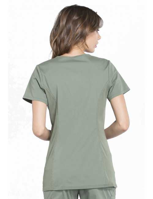 Blouse médicale de maternité, collection Cherokee Professional (WW685) vert olive dos