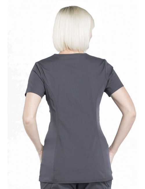 Blouse médicale de maternité, collection Cherokee Professional (WW685) gris anthracite dos