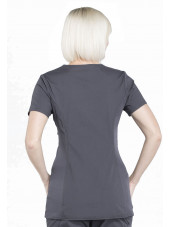 Blouse médicale de maternité, collection Cherokee Professional (WW685) gris anthracite dos