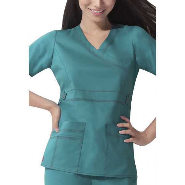 Blouse Médicale Femme Dickies, collection "GenFlex" (817355) teal blue