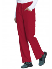 Pantalon Médical Femme, Dickies, "EDS Essentials" (DK010) rouge droite