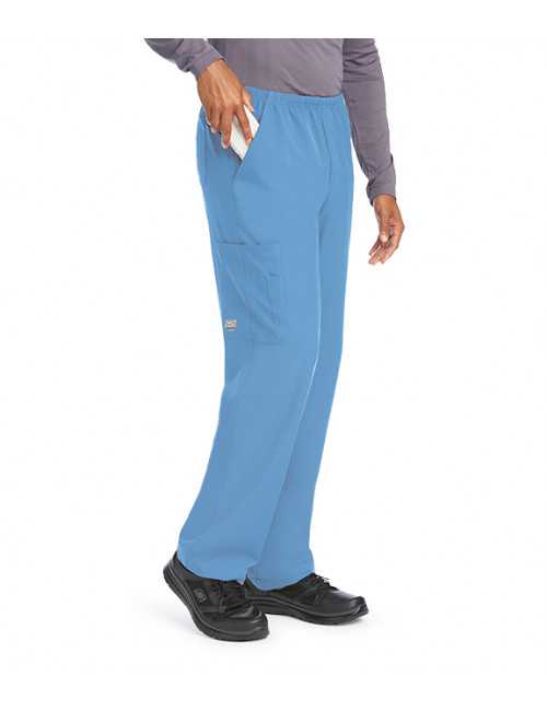 Pantalon médical homme, collection "Skechers" (SK0215-) bleu ciel