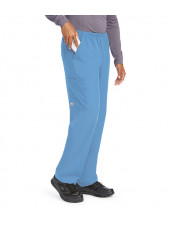 Pantalon médical homme, collection "Skechers" (SK0215-) bleu ciel