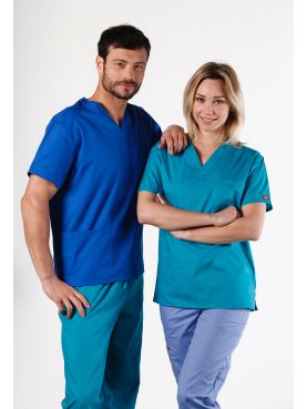 Blouse médicale Col V Femme, Dickies, 2 poches, Collection "EDS signature" (86706)