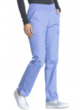 Pantalon Médical Femme, Dickies, Collection "EDS signature" (DK125) bleu ciel gauche
