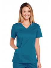 Blouse médicale Femme, Cherokee, collection "Core Stretch" (4710) vert caraibe face