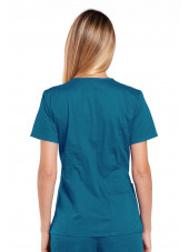 Blouse médicale Femme, Cherokee, collection "Core Stretch" (4710) vert caraibe dos