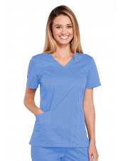 Blouse médicale Femme, Cherokee, collection "Core Stretch" (4710) bleu ciel face