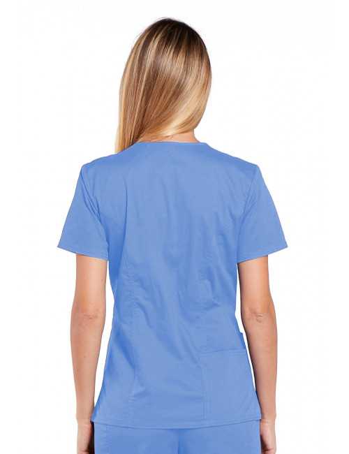 Blouse médicale Femme, Cherokee, collection "Core Stretch" (4710) bleu ciel dos