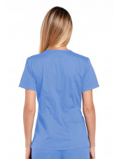 Blouse médicale Femme, Cherokee, collection "Core Stretch" (4710) bleu ciel dos