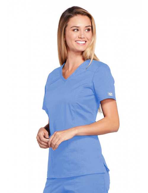 Blouse médicale Femme, Cherokee, collection "Core Stretch" (4710) bleu ciel droite
