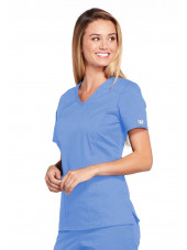 Blouse médicale Femme, Cherokee, collection "Core Stretch" (4710) bleu ciel droite