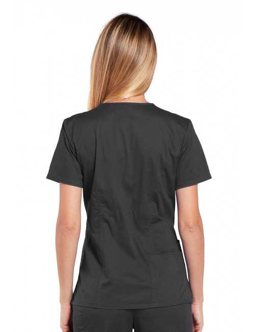 Blouse médicale Femme, Cherokee, collection "Core Stretch" (4710) gris anthracite dos