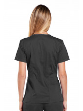 Blouse médicale Femme, Cherokee, collection "Core Stretch" (4710) gris anthracite dos