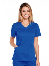 Blouse médicale Femme, Cherokee, collection "Core Stretch" (4710) bleu royal face
